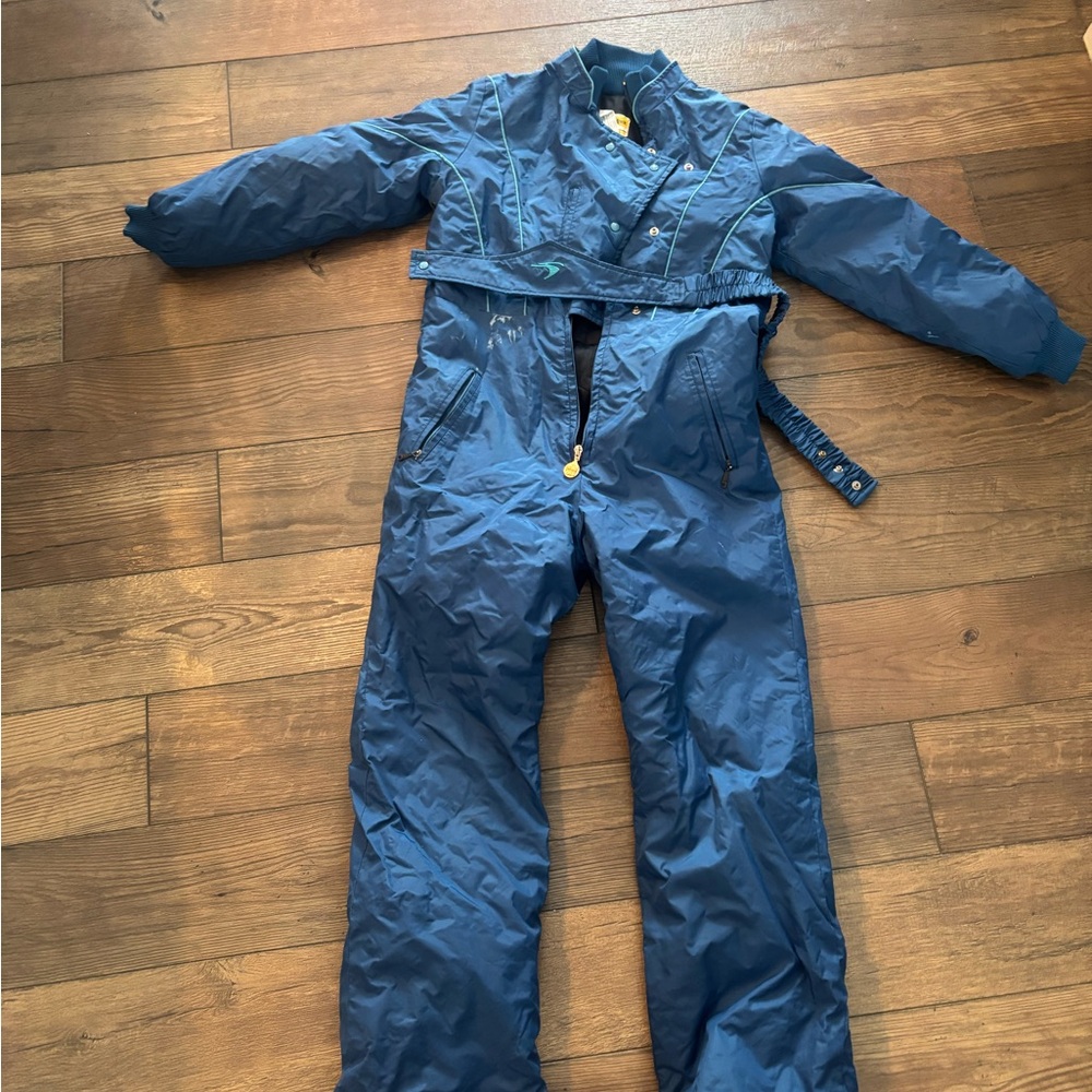 Vintage SKI-DOO Blue One-Piece Snow Suit
